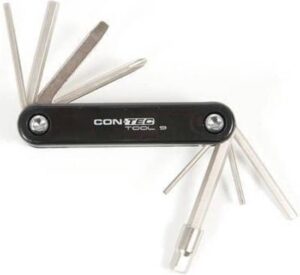 Contec Multitool 9 Functies Opvouwbaar Zwart