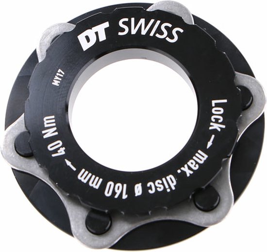 DT Swiss Remschijf Adapter Center Lock - 6-Bout - Zwart